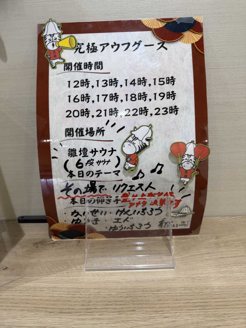 ととのったーさんの朝霞サウナ 和(なごみ)のサ活写真