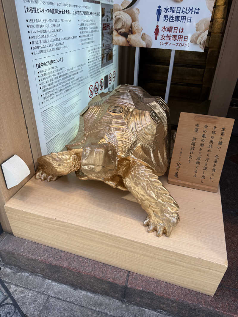 蒸しむらさんの生姜サウナ 金の亀のサ活写真