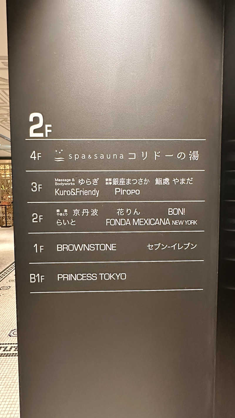 資(suke)さんのSPA&SAUNA コリドーの湯のサ活写真