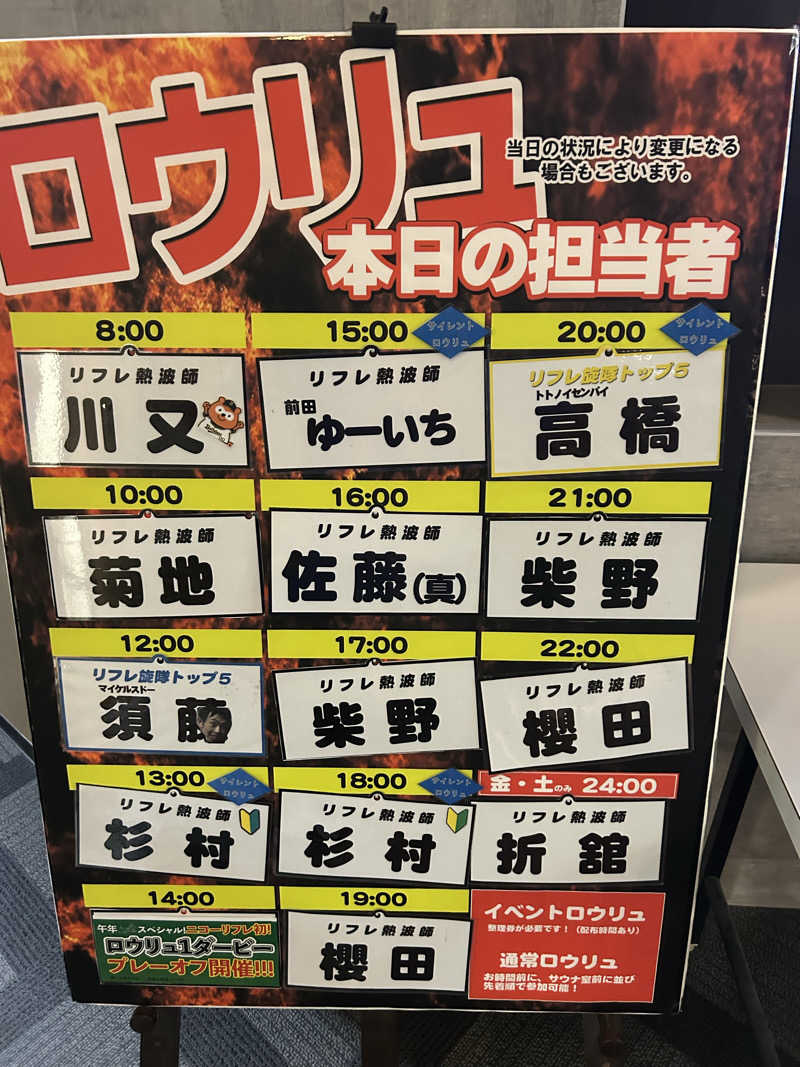 みっちぃさんのニコーリフレ SAPPOROのサ活写真