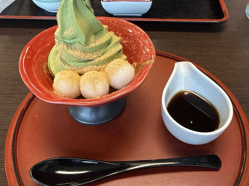抹茶クリーム白玉