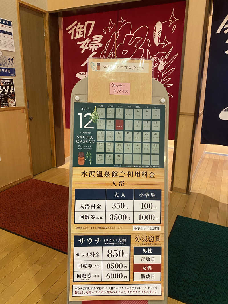 りこりさんの水沢温泉館のサ活写真