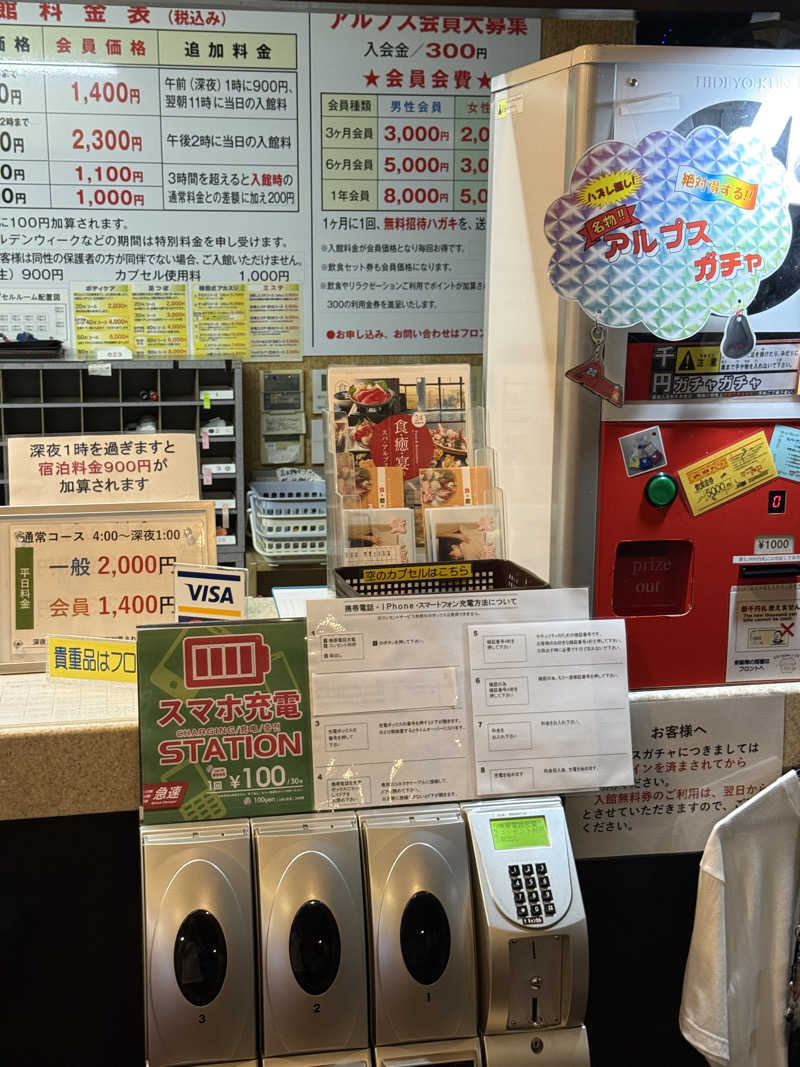 JKさんのスパ・アルプスのサ活写真