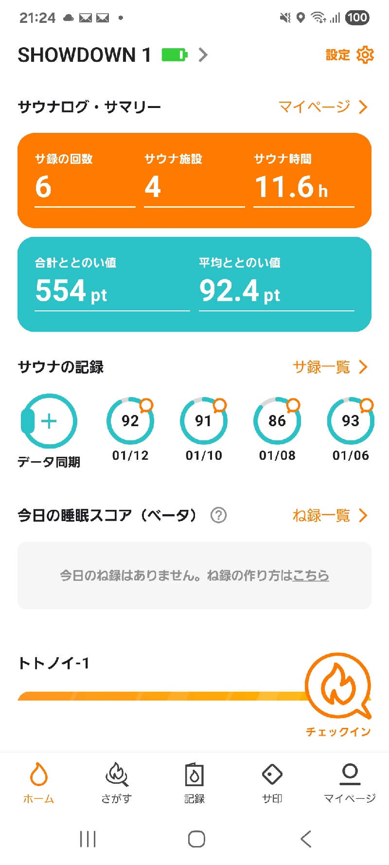 熱帝サウナーさんのサウナきさらづ つぼやのサ活写真