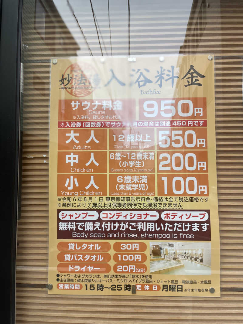 サニーフルーツさんの妙法湯のサ活写真