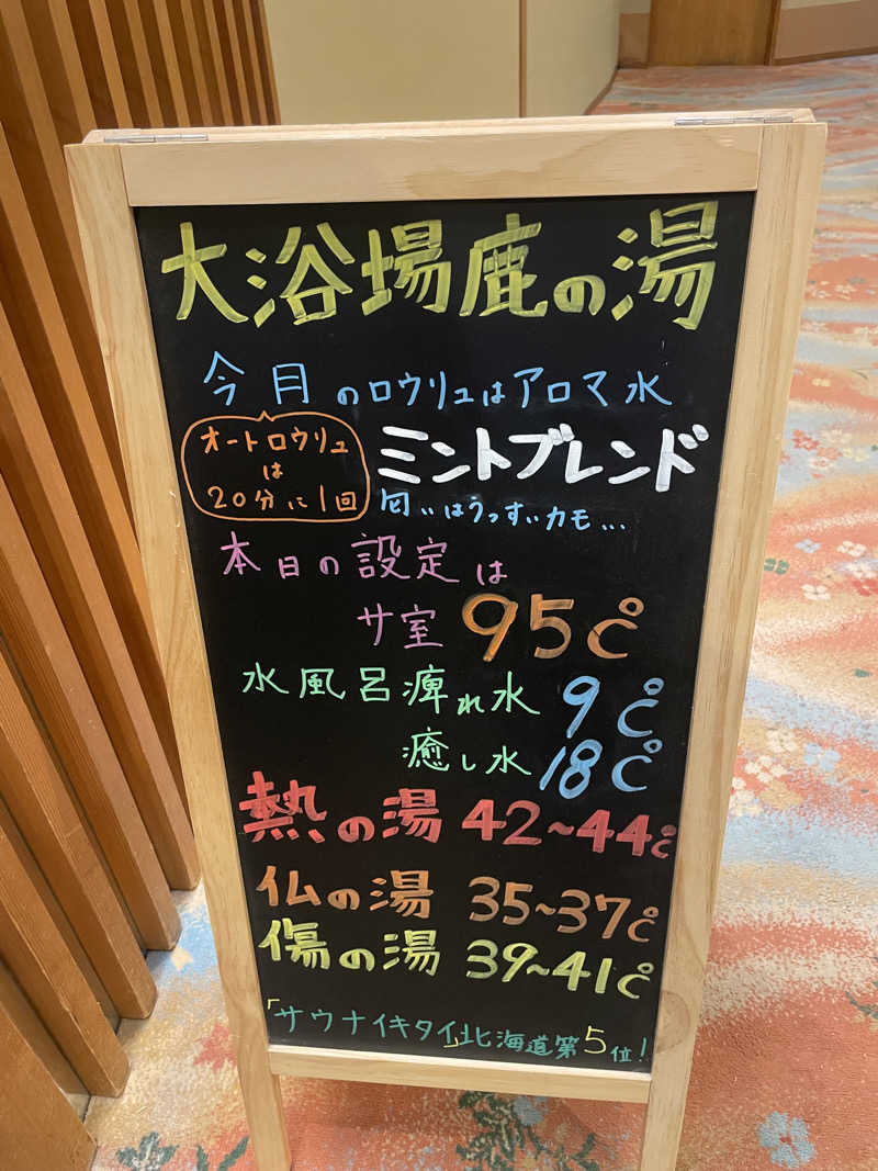 サニーフルーツさんの定山渓 鹿の湯のサ活写真