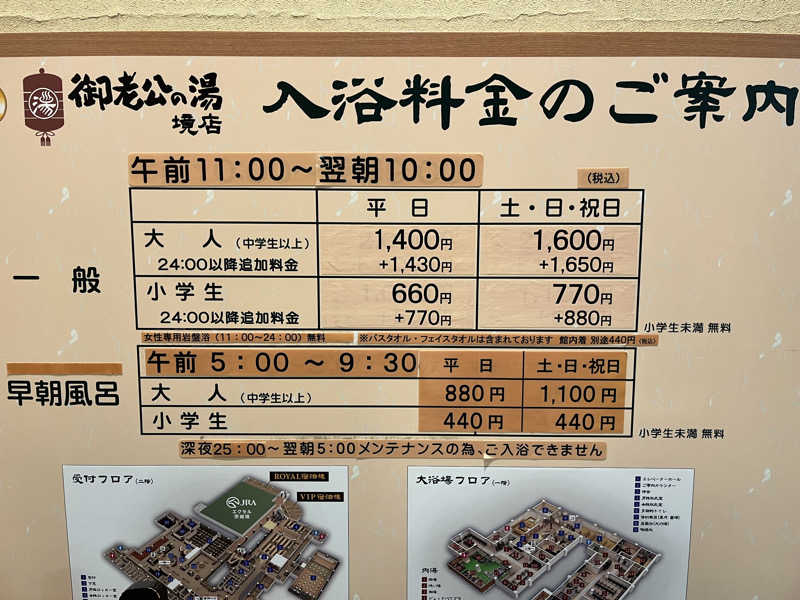 ヴェオさんの御老公の湯 境店のサ活写真