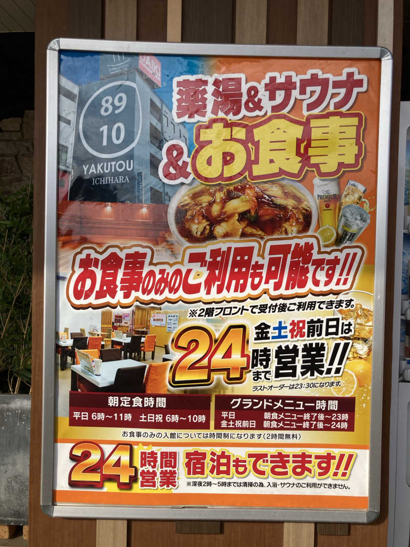 𝒽𝒶𝓉𝓈𝓊さんの薬湯市原店のサ活写真