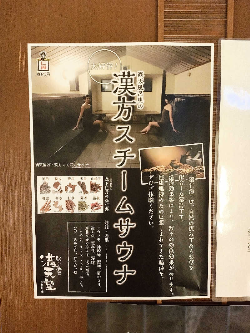 誠一さんの篠木温泉 満天望のサ活写真