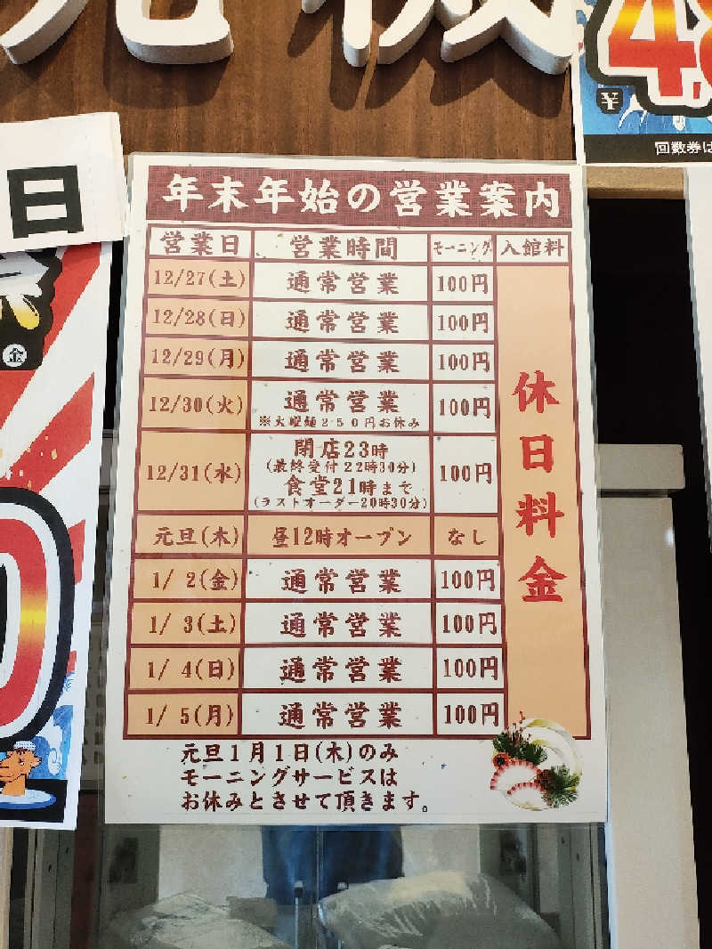 誠一さんの楽だの湯 稲沢店のサ活写真