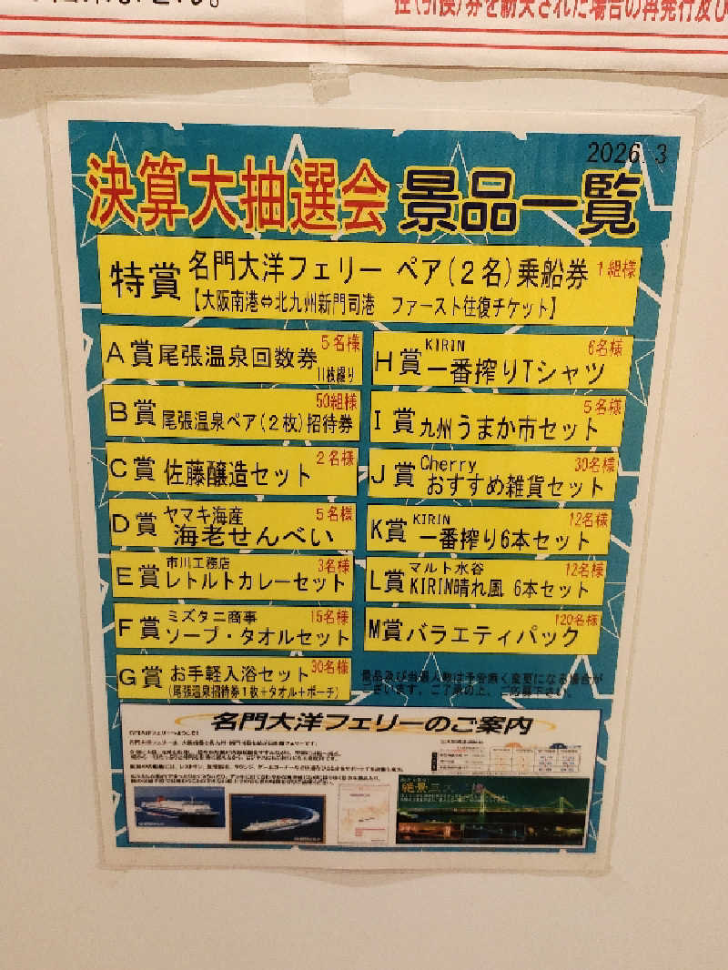 誠一さんの尾張温泉東海センターのサ活写真