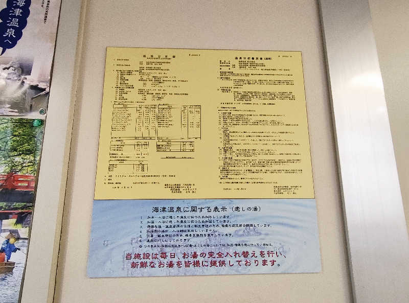 誠一さんの海津温泉 宙舟の湯のサ活写真