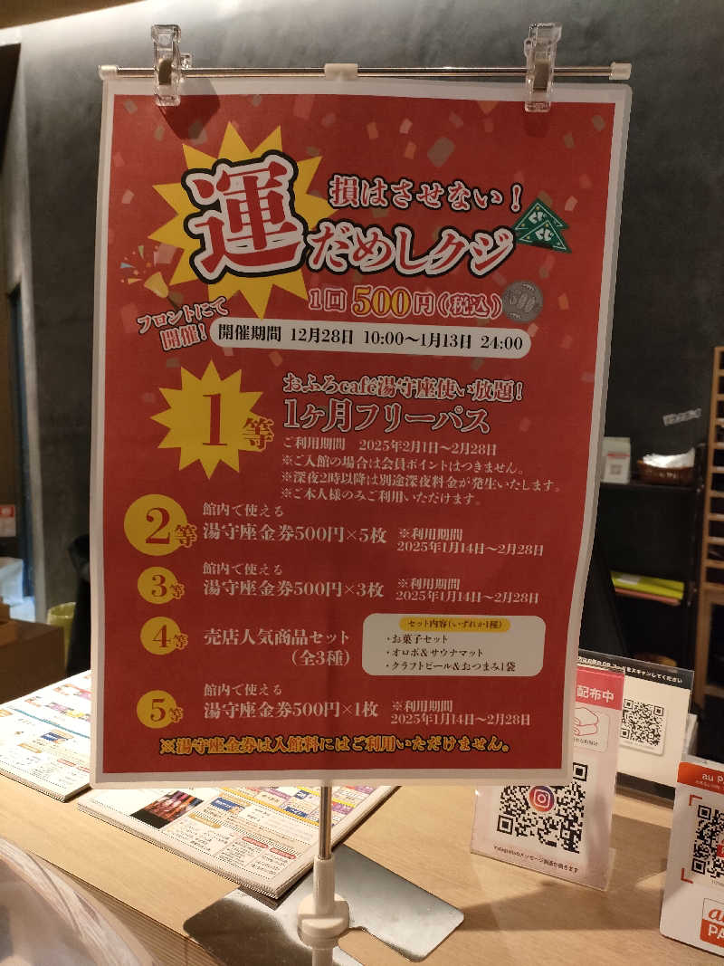 ひーろとさんの四日市温泉 おふろcafé 湯守座のサ活写真