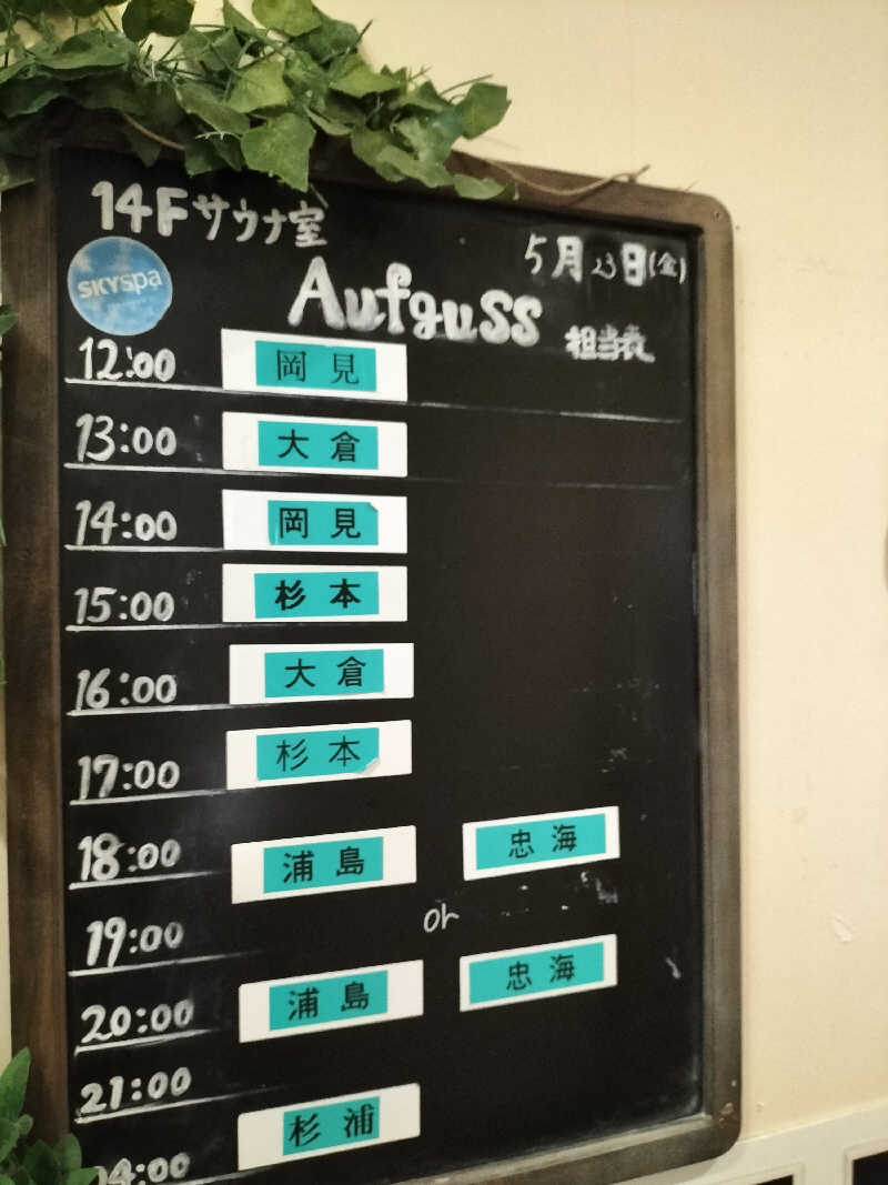 メリノさんのスカイスパYOKOHAMAのサ活写真