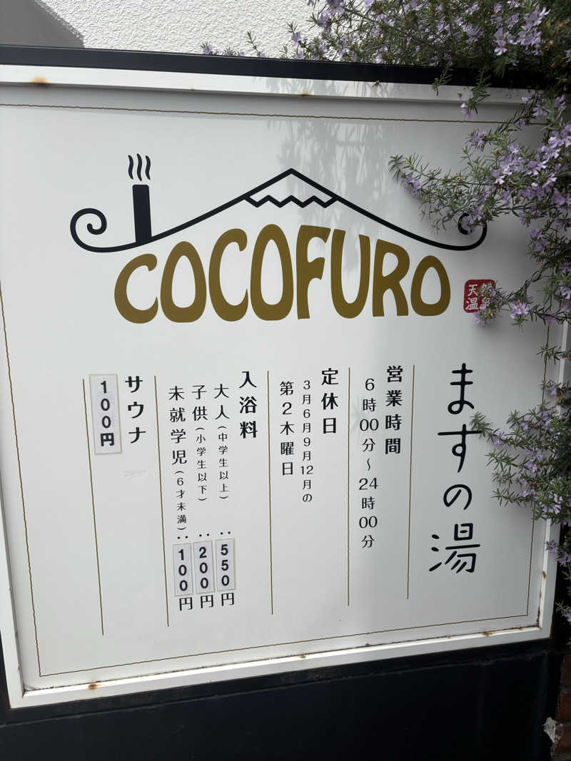 タカさんのCOCOFURO ますの湯のサ活写真