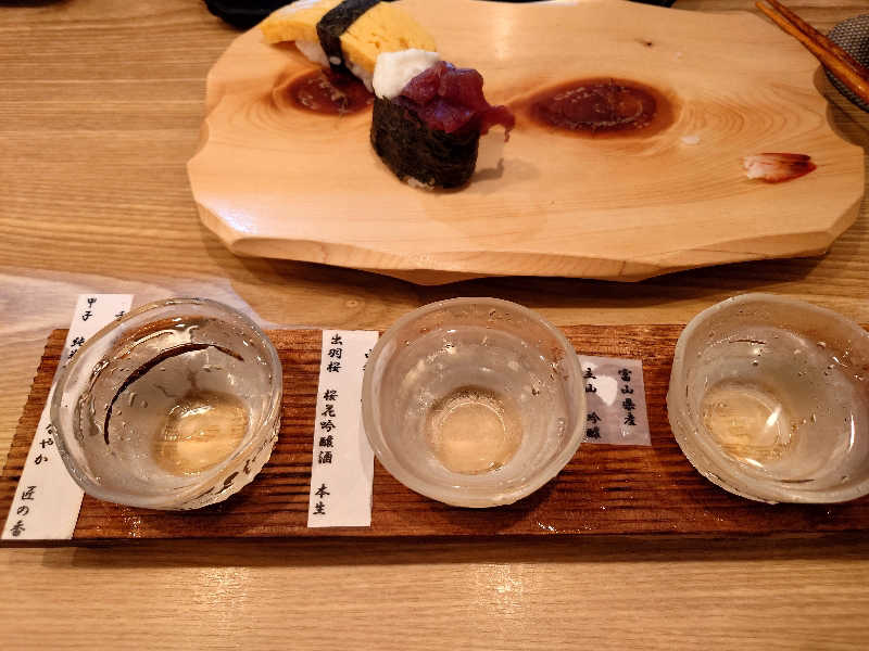 日本酒飲み比べ