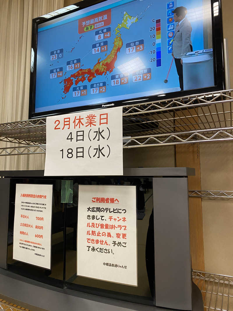 イネさんの中郷温泉通りゃんせのサ活写真