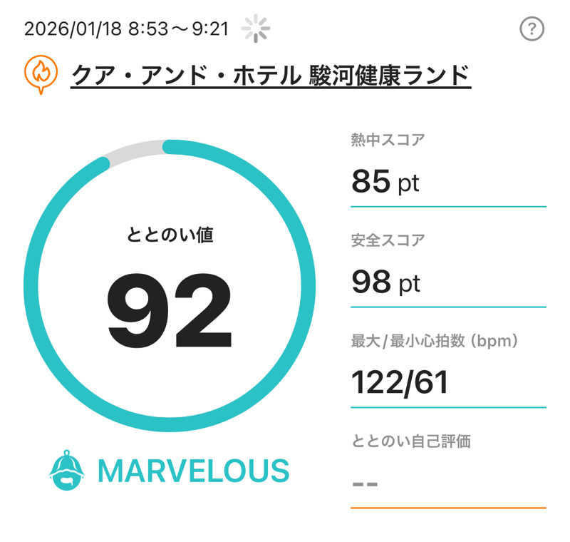 37TOOさんの駿河健康ランドのサ活写真