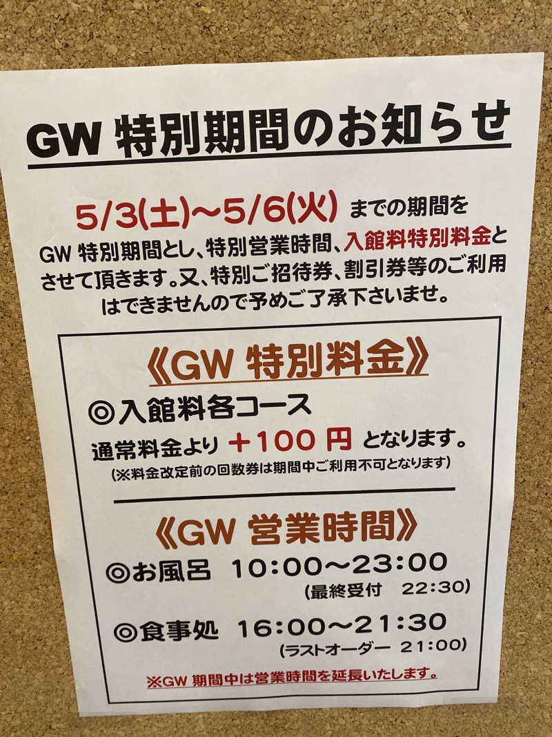 こーじさんのほっとらんどNANAOのサ活写真