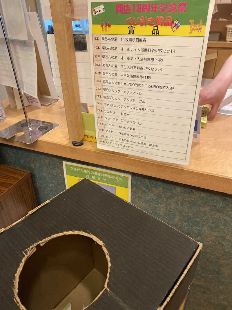 こーじさんの大桑おんま温泉 楽ちんの湯のサ活写真