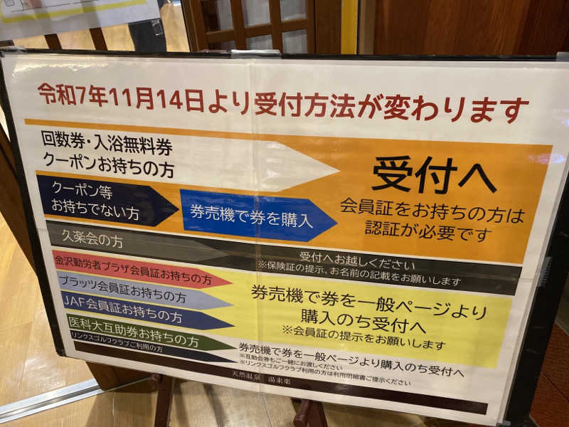 こーじさんの湯来楽 内灘店のサ活写真