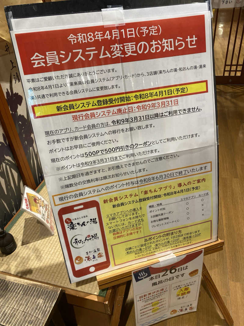 こーじさんの湯来楽 内灘店のサ活写真