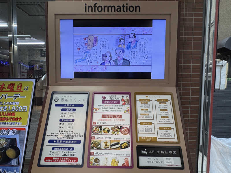 しろくまさんの川越湯遊ランド ホテル三光のサ活写真