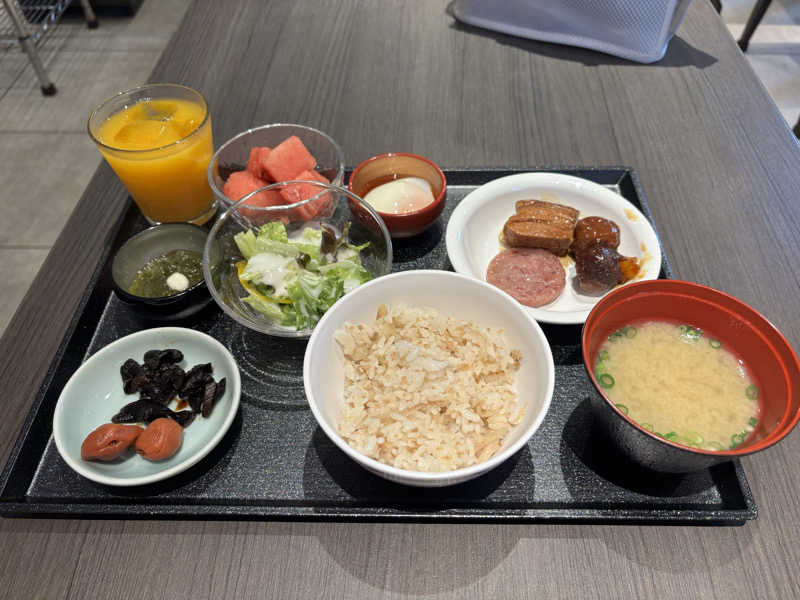 朝食バイキング : 出島の湯 ドーミーイン長崎新地中華街（長崎市）の