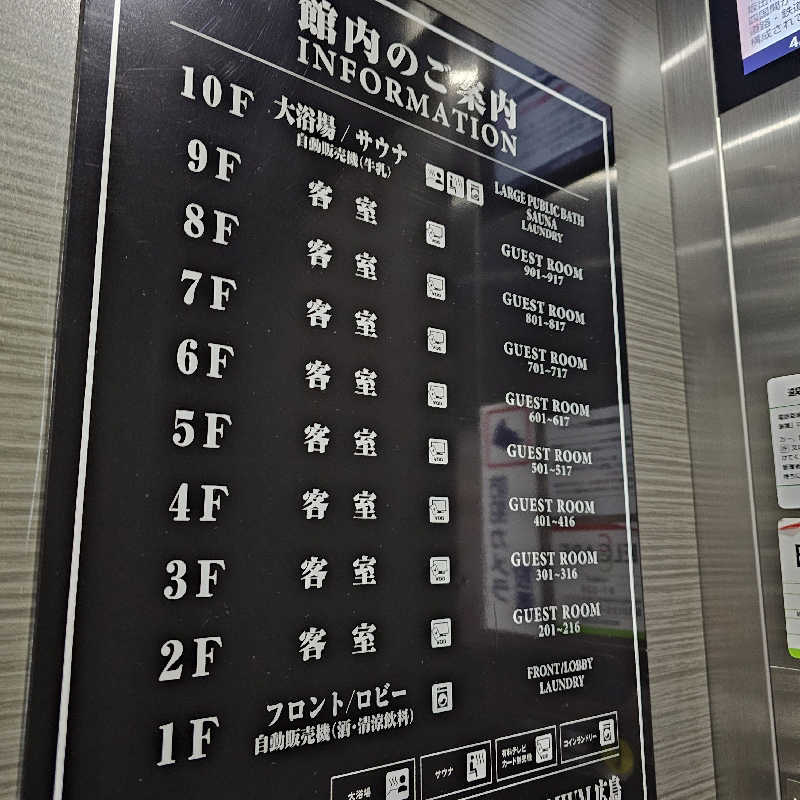 yoneyama_1985さんのホテルリブマックスPREMIUM広島のサ活写真