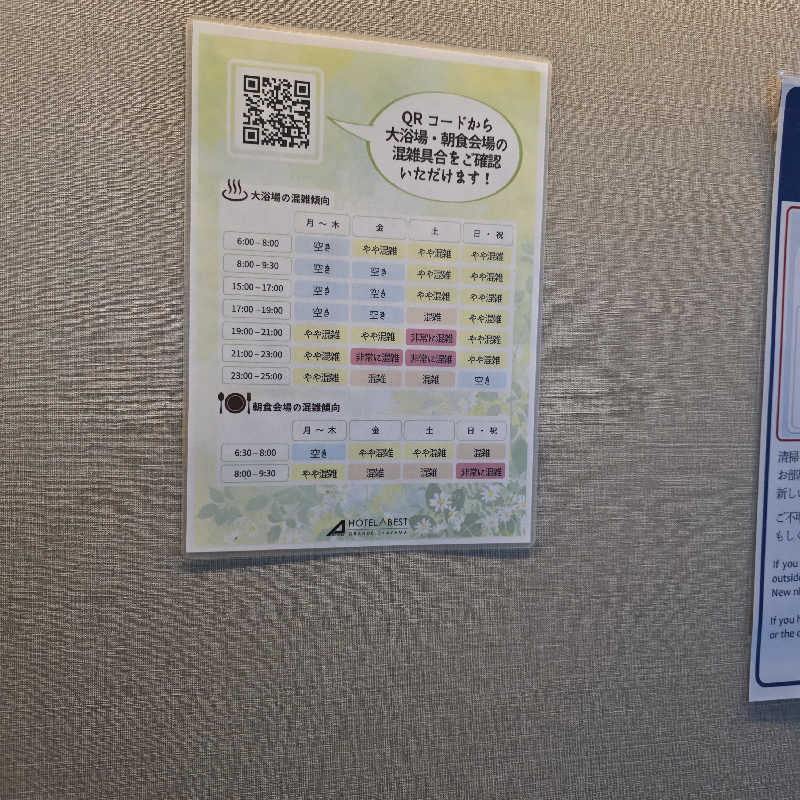 yoneyama_1985さんのホテルアベストグランデ岡山 なごみの湯のサ活写真