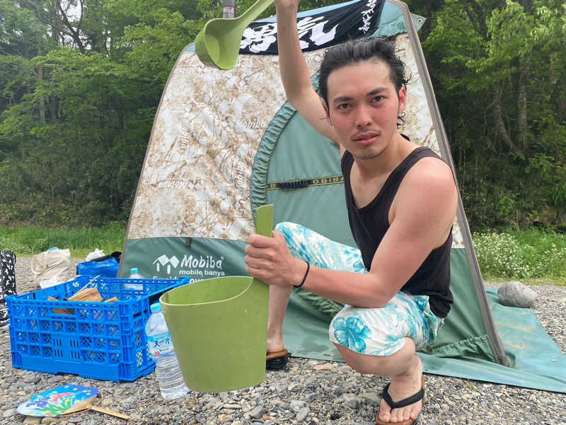 風呂二郎さんのテントサウナ 秋川渓谷リバーティオのサ活写真