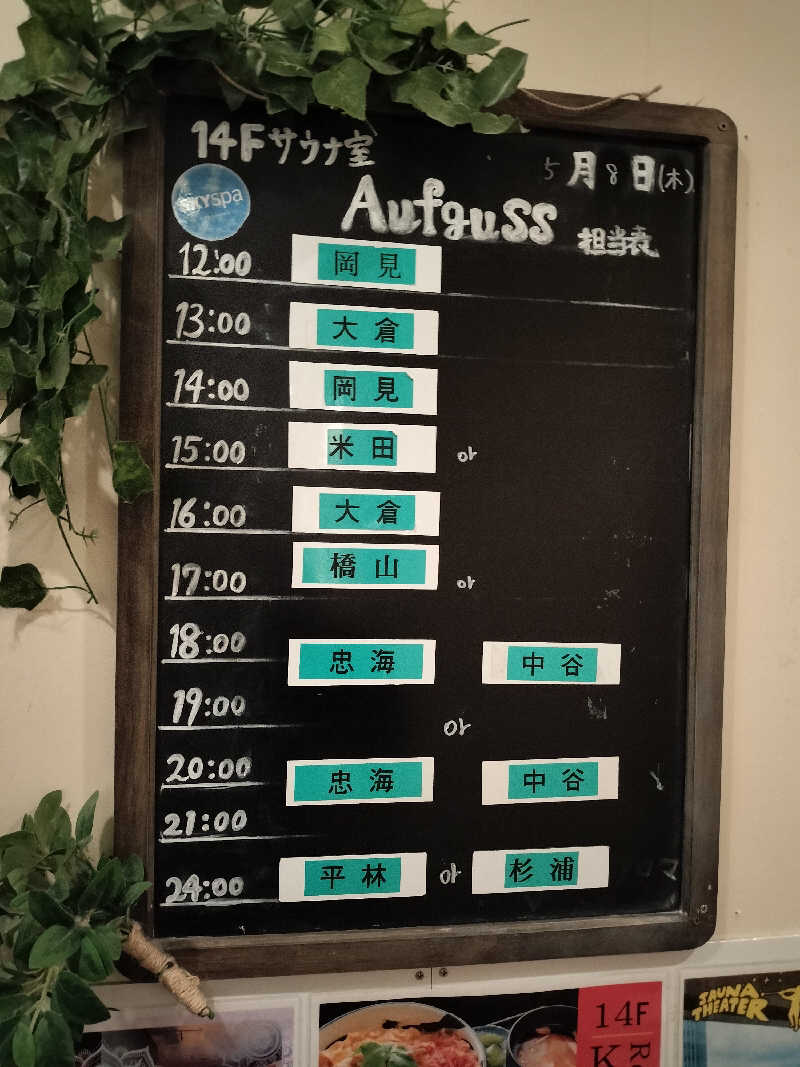 ぺろ(ﾎﾝﾓﾉ)👨🏻‍🦲💛さんのスカイスパYOKOHAMAのサ活写真