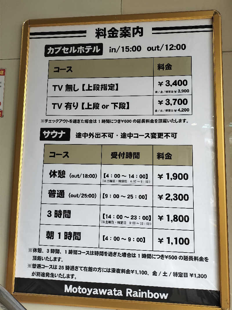 ぺろ👨🏻‍🦲さんのサウナ&カプセルホテルレインボー本八幡店のサ活写真