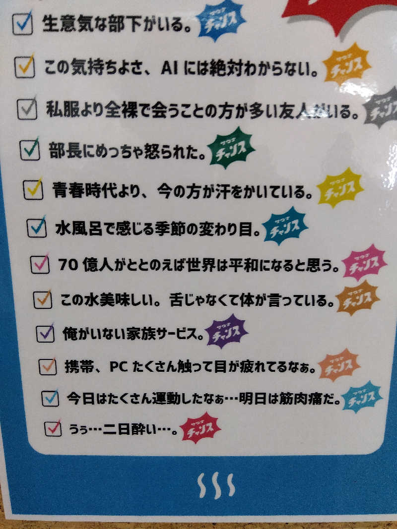 まっちゃんさんの北村温泉ホテルのサ活写真