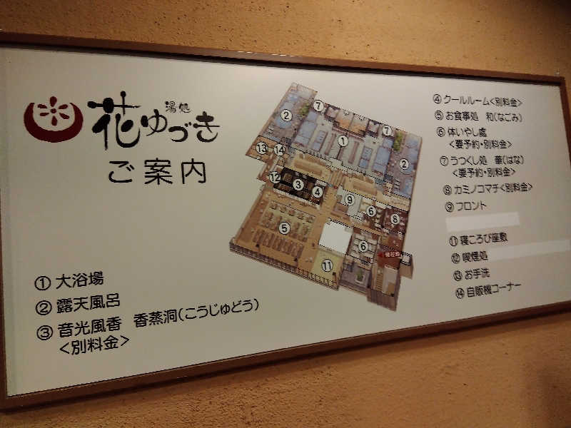 まっちゃんさんの湯処花ゆづきのサ活写真