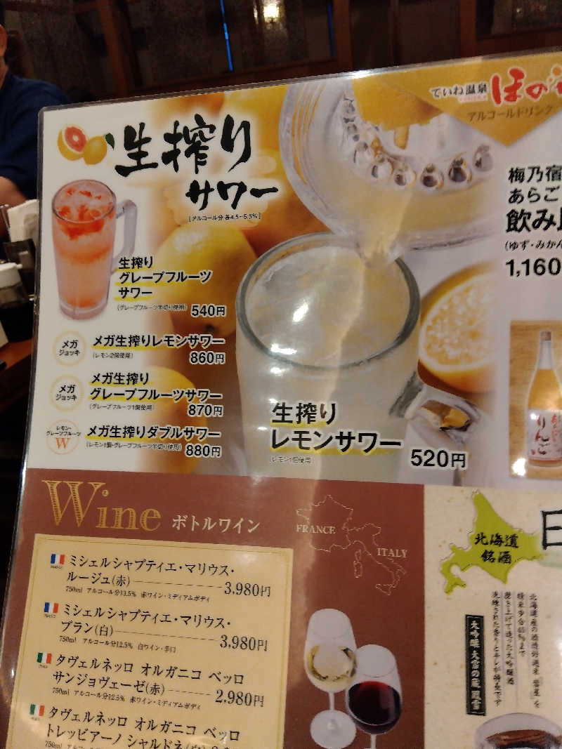 まっちゃんさんのていね温泉ほのかのサ活写真