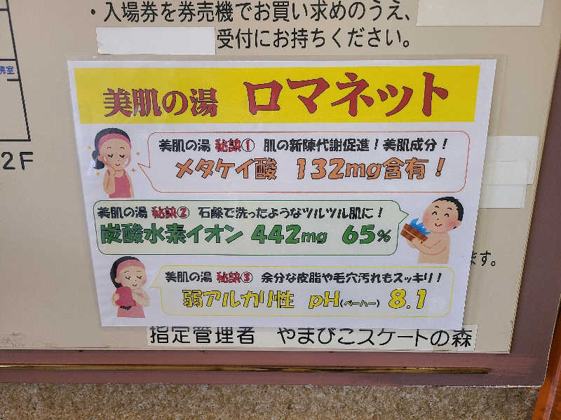 ふみおさんの美肌の湯 ロマネットのサ活写真