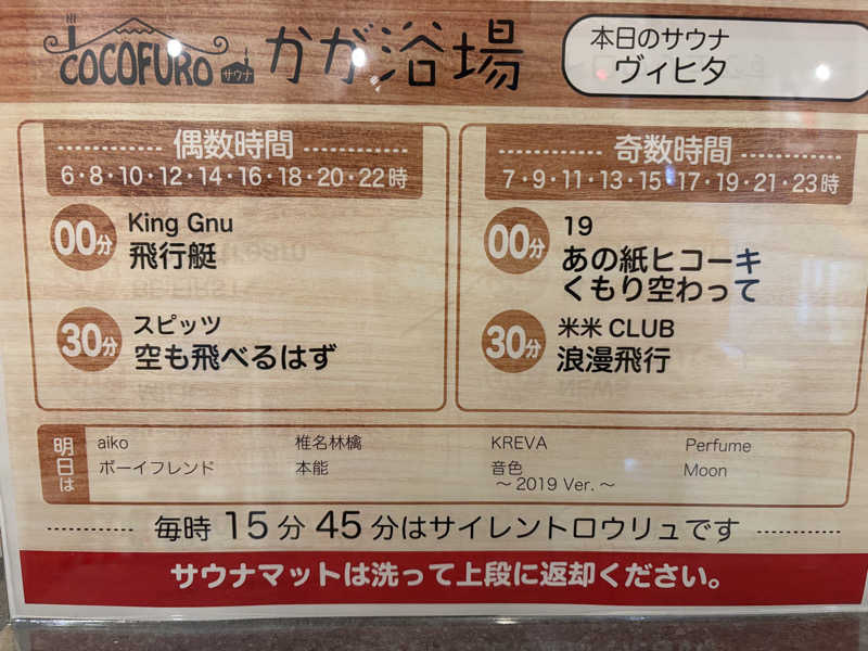 takuさんのCOCOFURO かが浴場のサ活写真