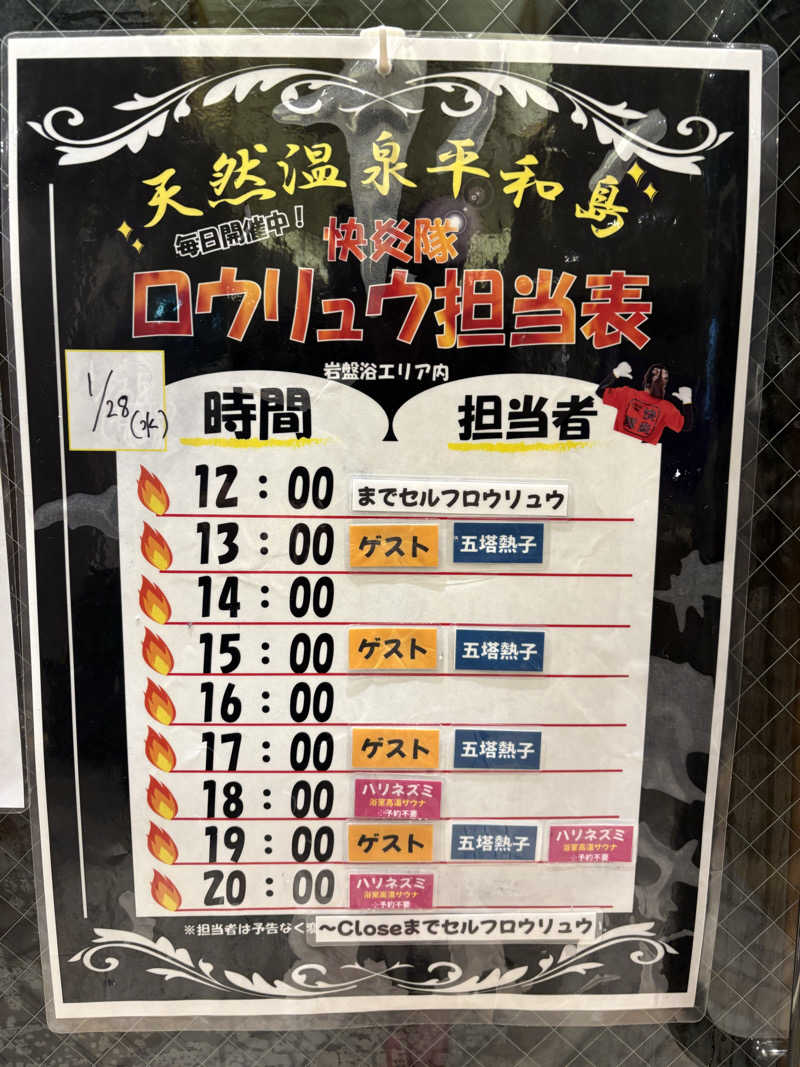 takuさんの天然温泉 平和島のサ活写真