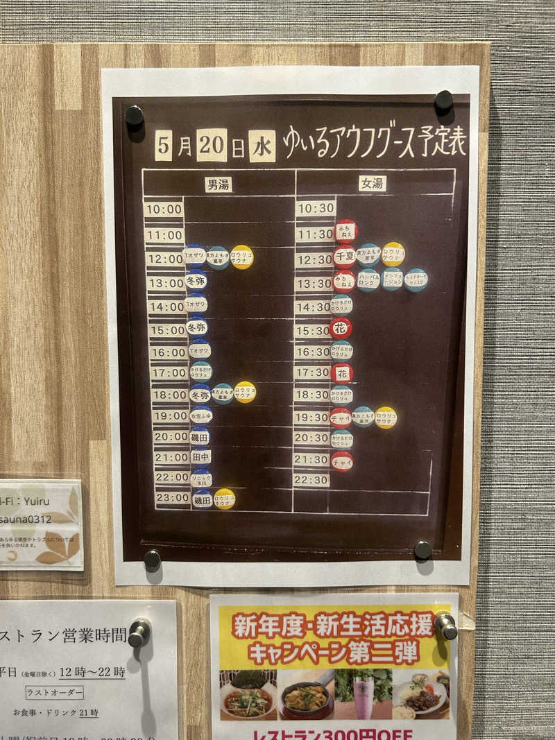 pOo(-_-)oOqさんの朝日湯源泉ゆいるのサ活写真