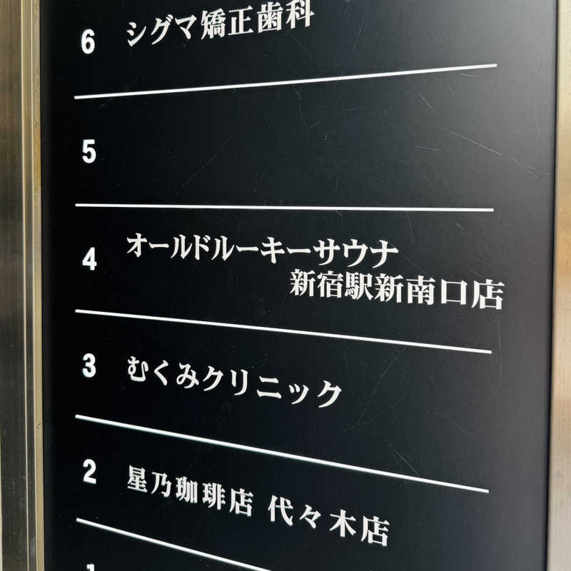 ttnu5206さんのオールドルーキーサウナ 新宿駅新南口店のサ活写真