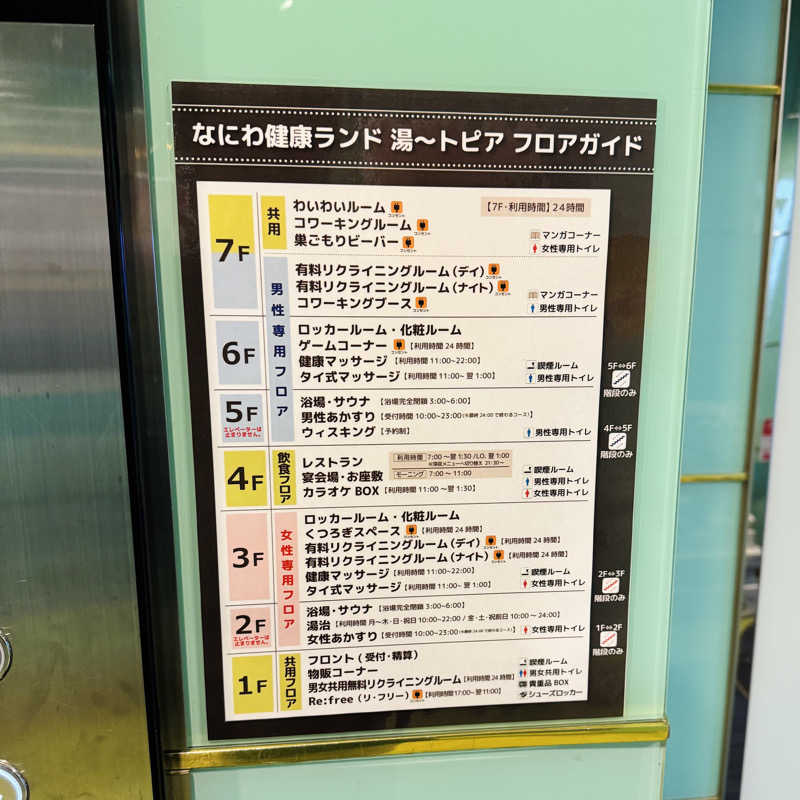 ttnu5206さんのなにわ健康ランド 湯〜トピアのサ活写真