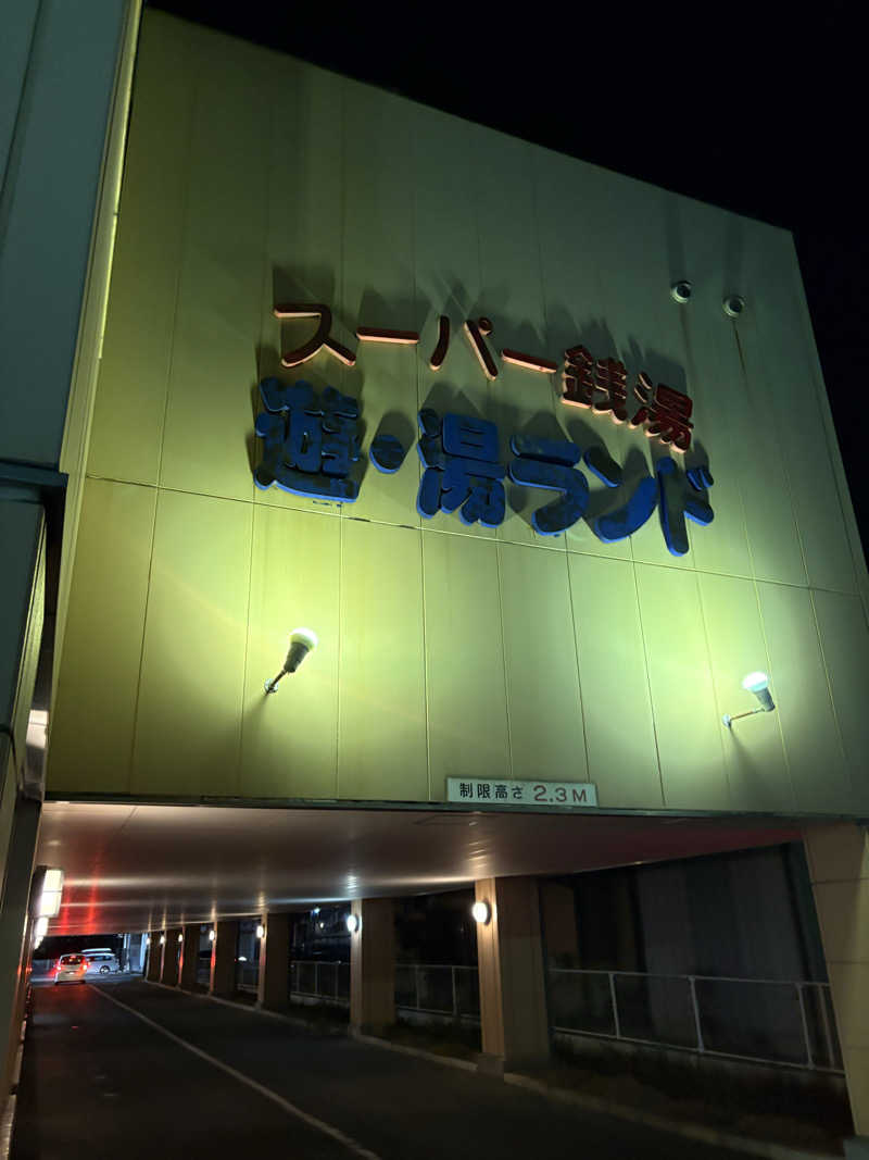 アッシさんのスーパー銭湯遊湯ランドのサ活写真