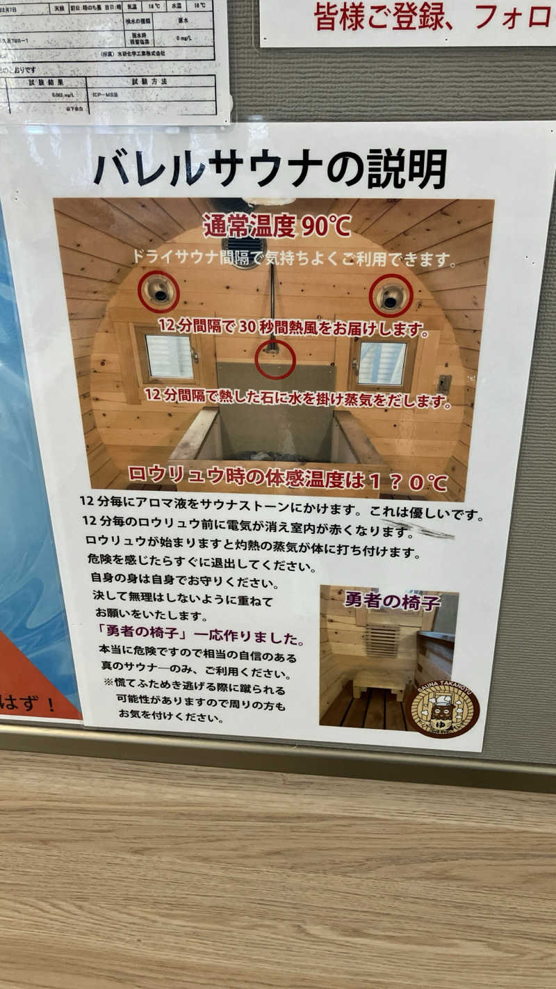 場地Kさんの富士山天然水SPA サウナ鷹の湯のサ活写真
