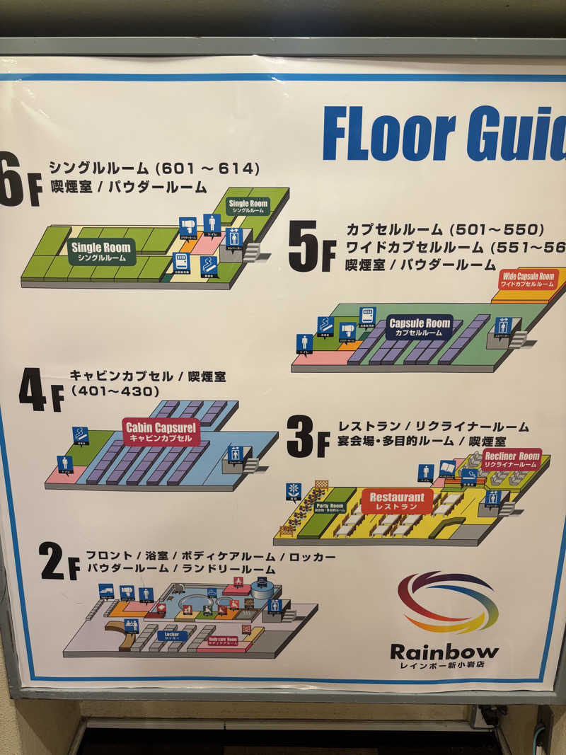 こーじさんのサウナ&カプセルホテル レインボー新小岩店のサ活写真