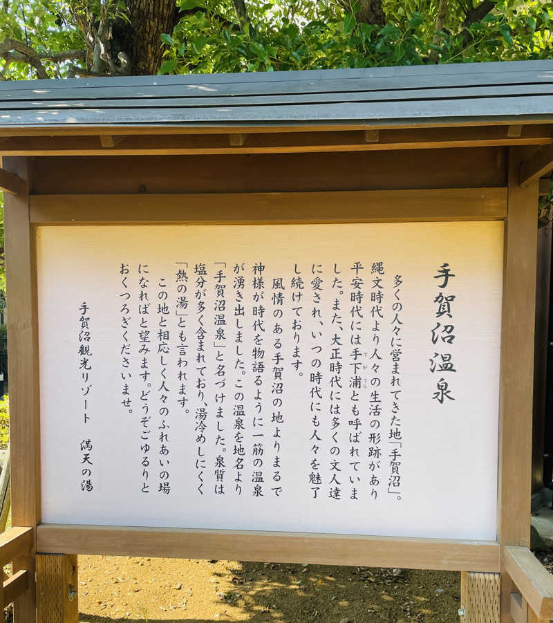 ただそれだけのことさんの手賀沼観光リゾート 天然温泉 満天の湯のサ活写真