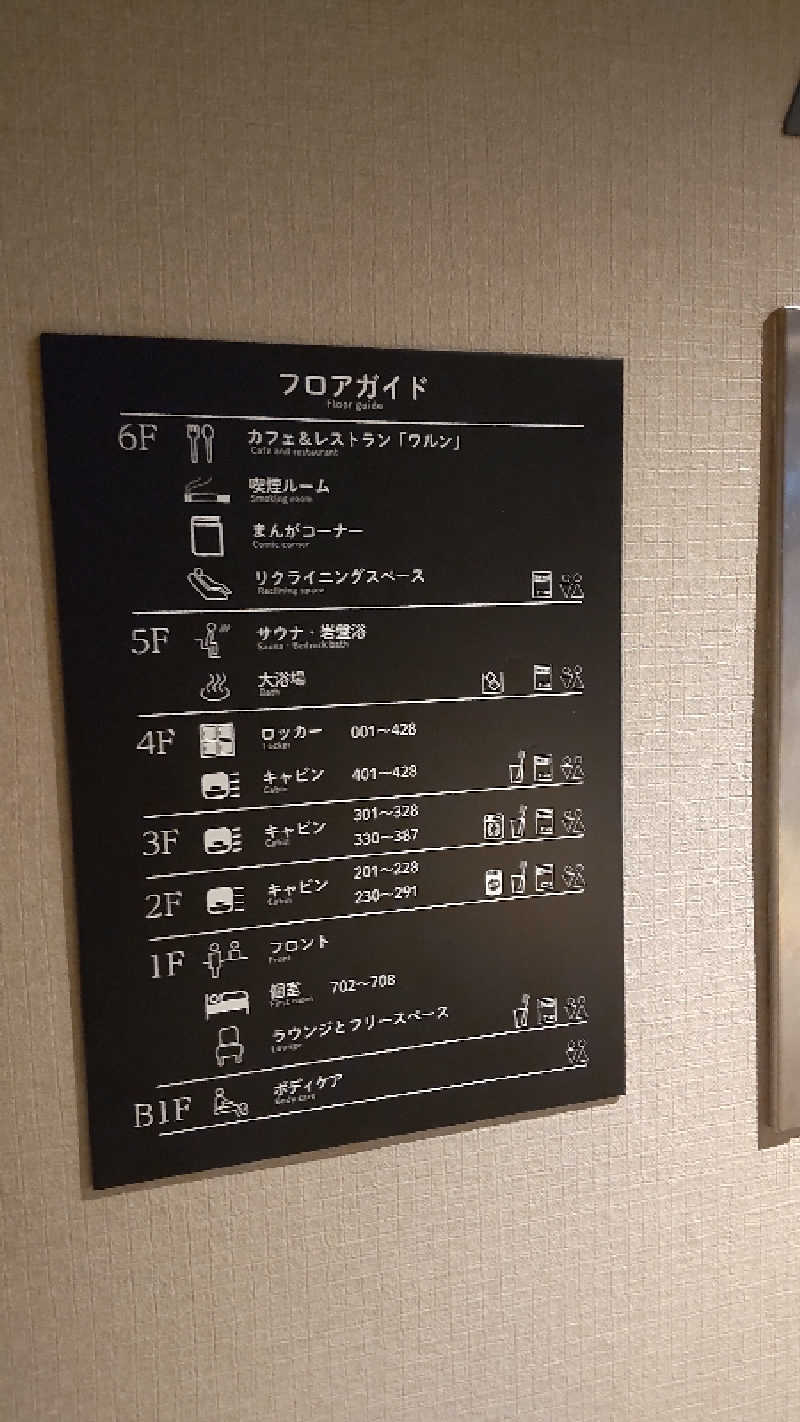 イキらせみっきぃさんの広島カプセルホテル&サウナ岩盤浴 ニュージャパンEXのサ活写真
