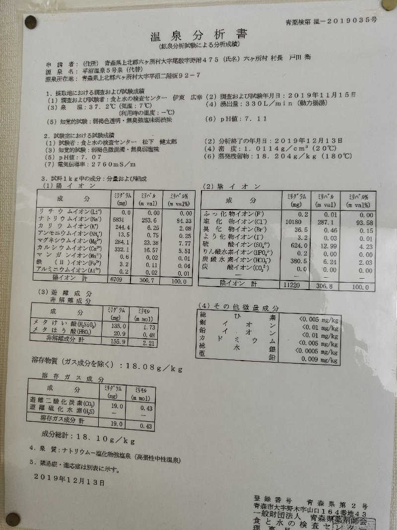 ダビデ象🐘さんの六ヶ所村老人福祉センターのサ活写真