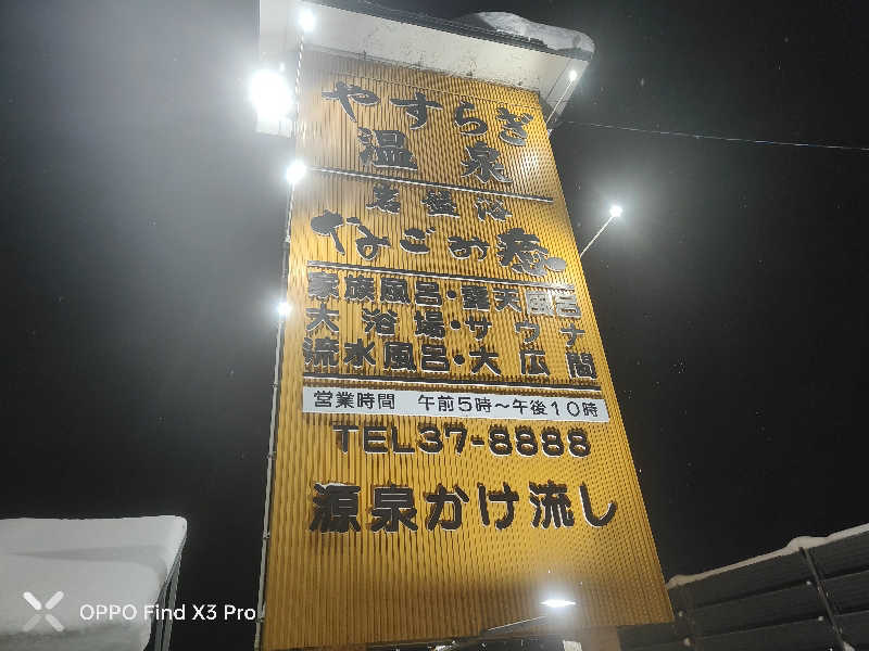 ダビデ象🐘さんのやすらぎ温泉のサ活写真
