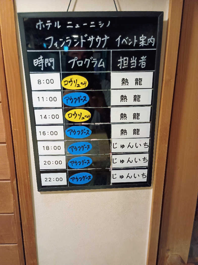 遅れてきたルーキー鹿児島nWoさんのニューニシノサウナ&天然温泉のサ活写真